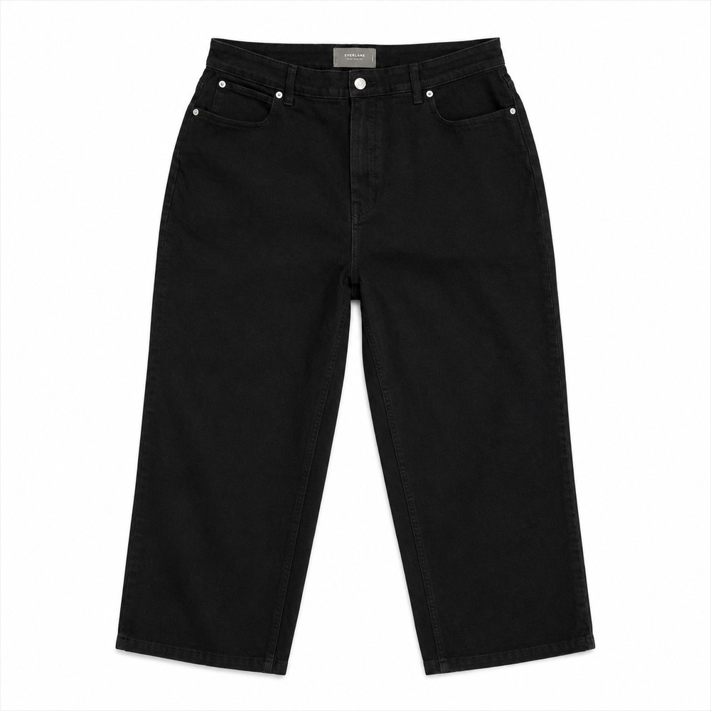 Everlane Jeans Womens Plus Size 35 Regular Black The Curvy Way High Neutral NWT
